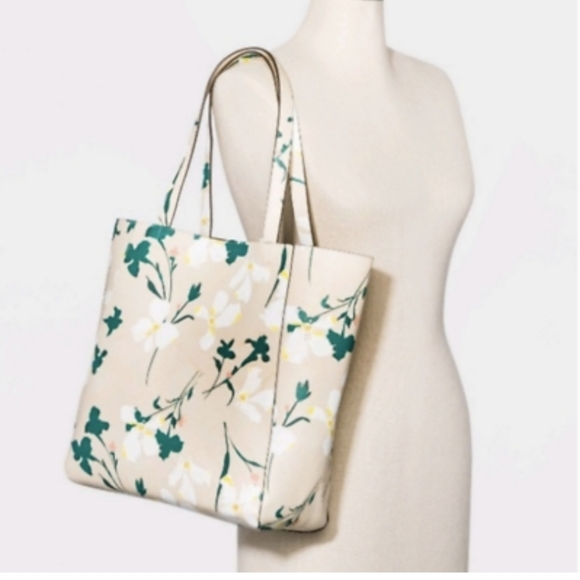 A New Day floral reversible tote - Picture 2 of 3